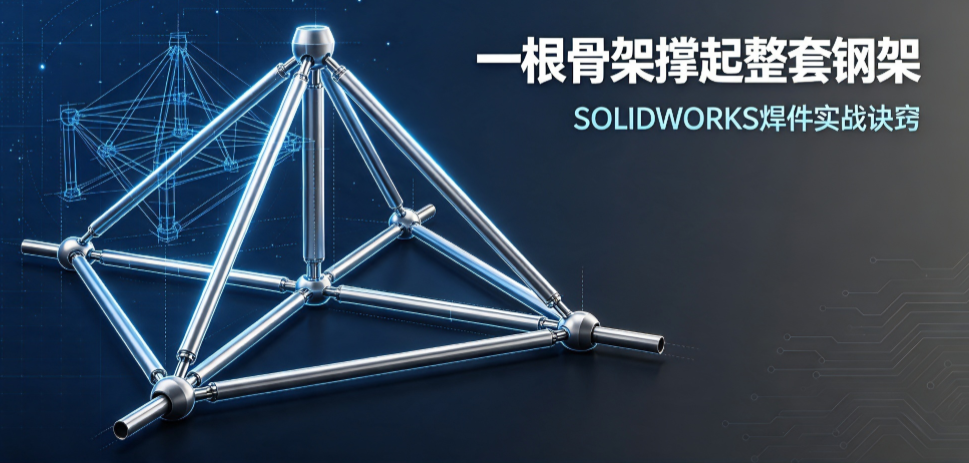 一根骨架撑起整套钢架—SOLIDWORKS焊件实战诀窍
